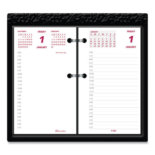 Daily Calendar Pad Refill, 6 x 3.5, White/Burgundy/Gray Sheets, 2023-(REDC2R)