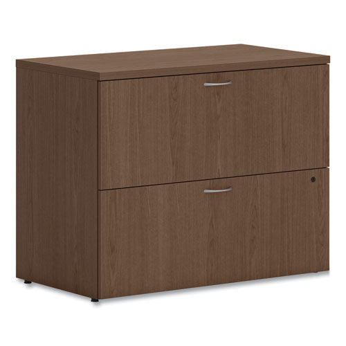 Mod Lateral File, 2 Legal/Letter-Size File Drawers, Sepia Walnut, 36" x 20" x 29"-(HONLLF3620L2LE1)