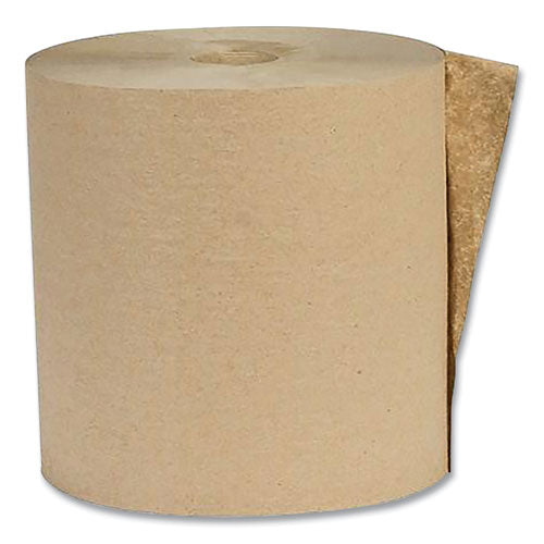 Recycled Hardwound Paper Towels, 1-Ply, 7.88" x 800 ft, 1.6 Core, Kraft, 6 Rolls/Carton-(APAAPVEK80166)