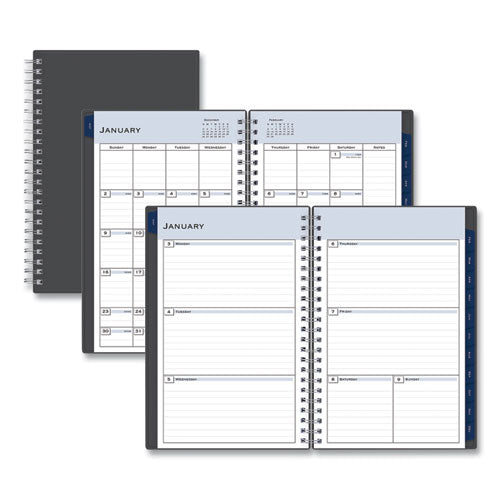 Passages Weekly/Monthly Planner, 8 x 5, Charcoal Cover, 12-Month (Jan to Dec): 2023-(BLS100010)