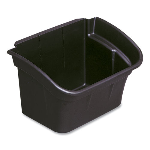 Utility Bin, 4 gal, 17" x 12.13" x 10.5", Black, 2/Carton-(RCP335488BLA)