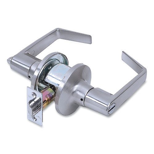 Light Duty Commercial Privacy Lever Lockset, Satin Chrome Finish-(PFQCL100198)