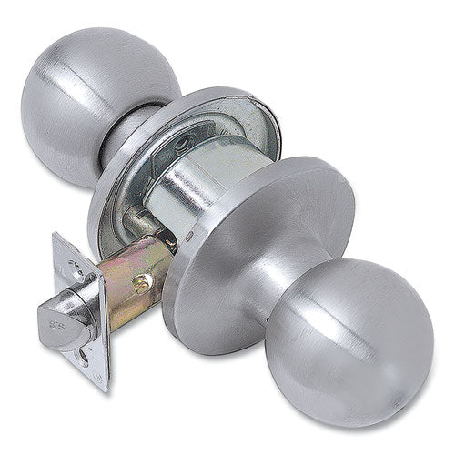 Light Duty Commercial Passage Knob Lockset, Stainless Steel Finish-(PFQCL100294)