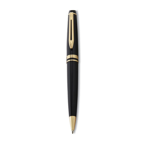 Expert Ballpoint Pen, Retractable, Medium 1 mm, Blue Ink, Black/Gold Barrel-(WATS0951700)