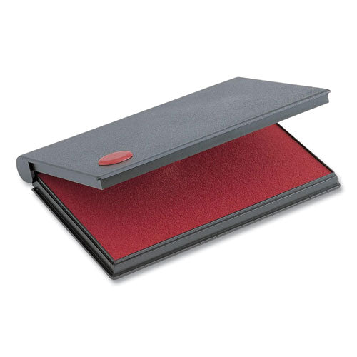 2000 PLUS One-Color Felt Stamp Pad, #1, 4.25" x 2.75", Red-(CSC090410)