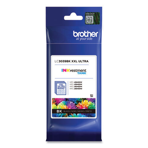 LC3039BK INKvestment Ultra High-Yield Ink, 6,000 Page-Yield, Black-(BRTLC3039BK)