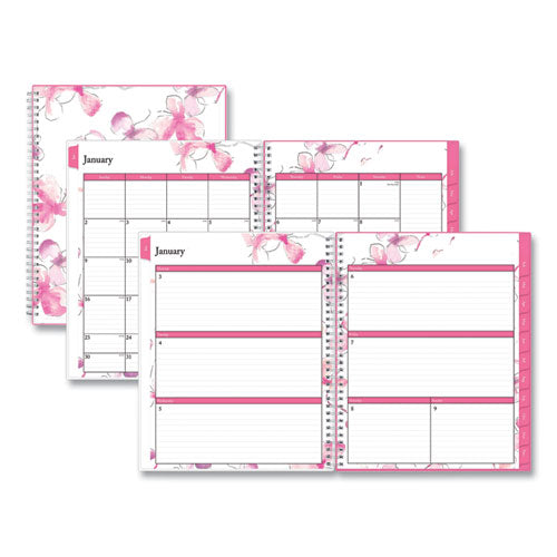 Breast Cancer Awareness Create-Your-Own Cover Weekly/Monthly Planner, Orchid Artwork, 11 x 8.5, 12-Month (Jan-Dec): 2023-(BLS137268)