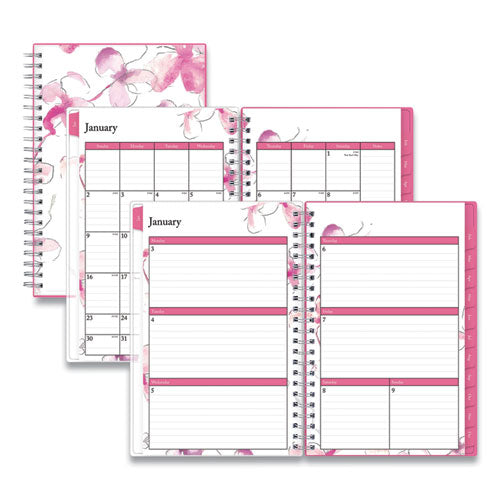 Breast Cancer Awareness Create-Your-Own Cover Weekly/Monthly Planner, Orchid Artwork, 8 x 5, 12-Month (Jan-Dec): 2023-(BLS137270)