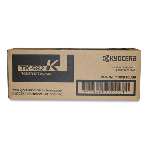 TK582K High-Yield Toner, 3,500 Page-Yield, Black-(KYOTK582K)