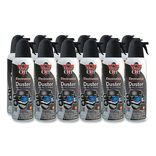 Disposable Compressed Air Duster, 7 oz Can, Dozen-(FALDPSM12)