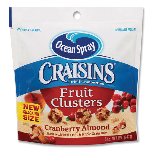 Craisins Fruit Clusters, Cranberry Almond, 5 oz Resealable Bag, 12/Carton-(OCSOCE22963)