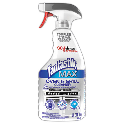 MAX Oven and Grill Cleaner, 32 oz Bottle, 8/Carton-(SJN323562CT)
