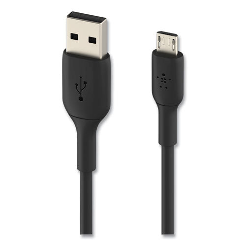 BOOST CHARGE USB-A to Micro USB ChargeSync Cable, 3.3 ft, Black-(BLKCAB005BT1MBK)