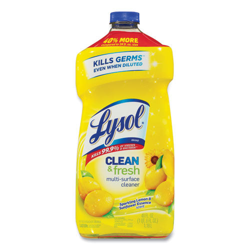 Clean and Fresh Multi-Surface Cleaner, Sparkling Lemon and Sunflower Essence Scent, 40 oz Bottle-(RAC78626EA)