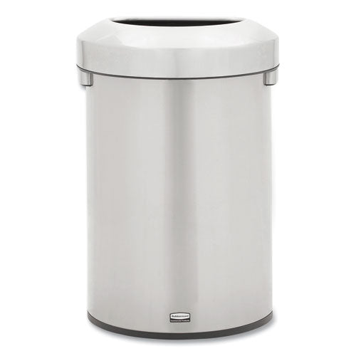 Refine Series Waste Receptacle, 16 gal, Plastic/Stainless Steel-(RCP2147550)