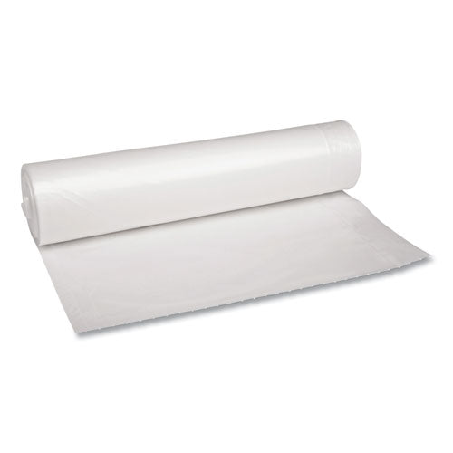 Recycled Low-Density Polyethylene Can Liners, 45 gal, 1.1 mil, 40" x 46", Clear, 10 Bags/Roll, 10 Rolls/Carton-(BWK531)