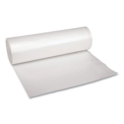 Recycled Low-Density Polyethylene Can Liners, 45 gal, 1.4 mil, 40" x 46", Clear, 10 Bags/Roll, 10 Rolls/Carton-(BWK535)