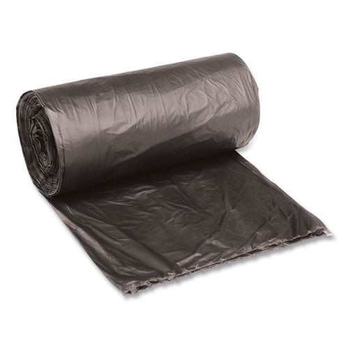 Low-Density Waste Can Liners, 10 gal, 0.35 mil, 24" x 23", Black, 25 Bags/Roll, 10 Rolls/Carton-(BWK2423L)