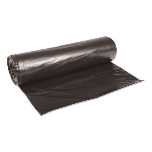 Low-Density Waste Can Liners, 56 gal, 0.6 mil, 43" x 47", Black, 25 Bags/Roll, 4 Rolls/Carton-(BWK4347H)