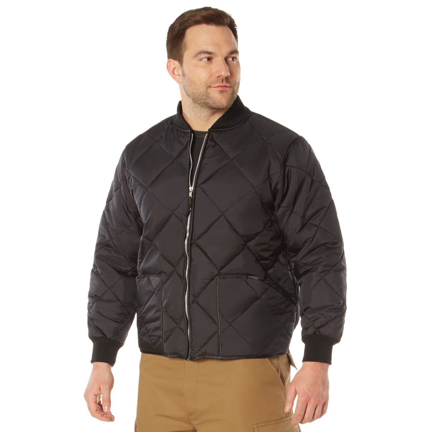 Rothco Diamond Quilted Nylon Flight Jacket