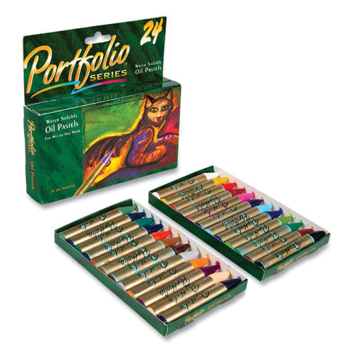 Portfolio Series Oil Pastels, 24 Assorted Colors, 24/Pack-(CYO523624)