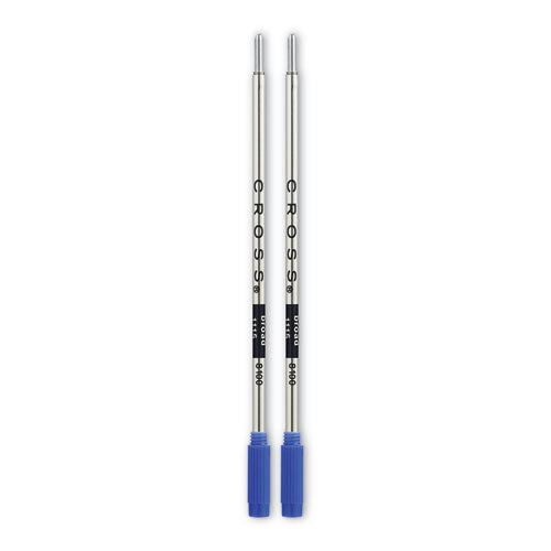 Refills for Cross Ballpoint Pens, Bold Conical Tip, Blue Ink, 2/Pack-(CRO81002)