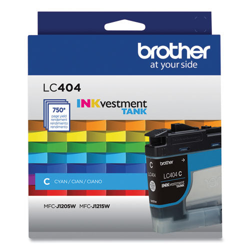 LC404CS INKvestment Ink, 750 Page-Yield, Cyan-(BRTLC404CS)