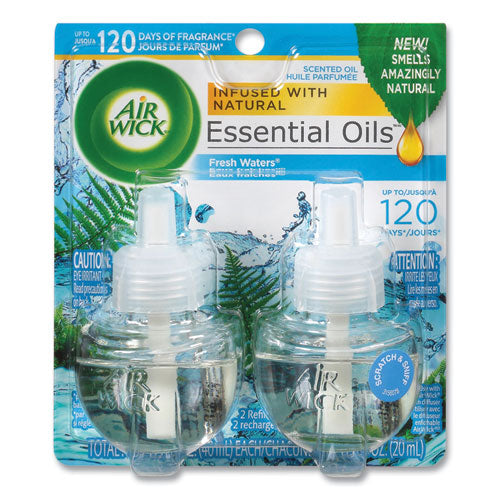 Scented Oil Refill, Fresh Waters, 0.67 oz, 2/Pack-(RAC79717PK)