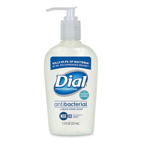 Antibacterial Liquid Hand Soap with Moisturizers, Pleasant, 7.5 oz Pump, 12/Carton-(DIA84024)