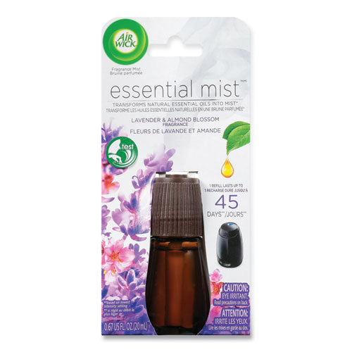 Essential Mist Refill, Lavender and Almond Blossom, 0.67 oz Bottle, 6/Carton-(RAC98552)