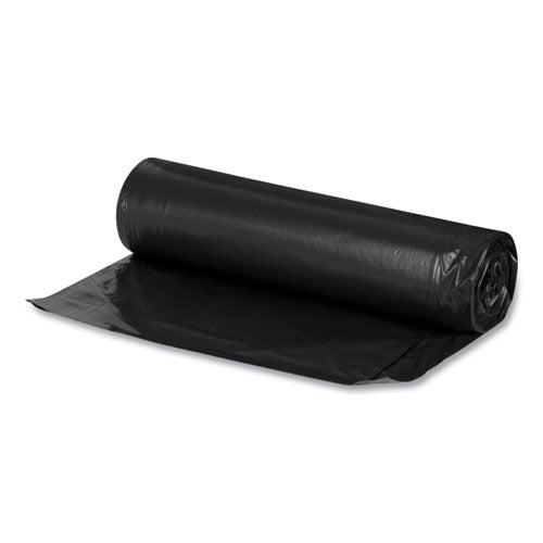 Recycled Low-Density Polyethylene Can Liners for Slim Jim Containers, 23 gal, 1mil, 28 x 45, Black, 15 Bags/Roll, 10 Rolls/CT-(BWKSJ2845B)