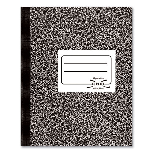 Composition Book, Medium/College Rule, Black Marble Cover, (80) 11 x 8.38 Sheets-(RED43481)