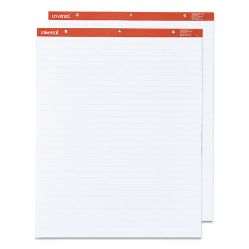 Easel Pads/Flip Charts, Presentation Format (1" Rule), 27 x 34, White, 50 Sheets, 2/Carton-(UNV35601)