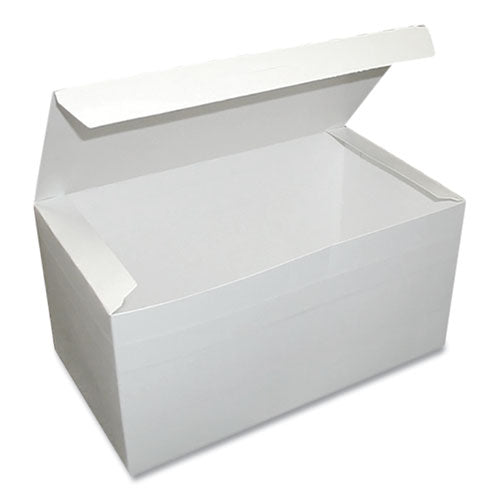 Tuck-Top One-Piece Paperboard Take-Out Box, 9 x 5 x 3, White, Paper, 250/Carton-(DXE330PLN)