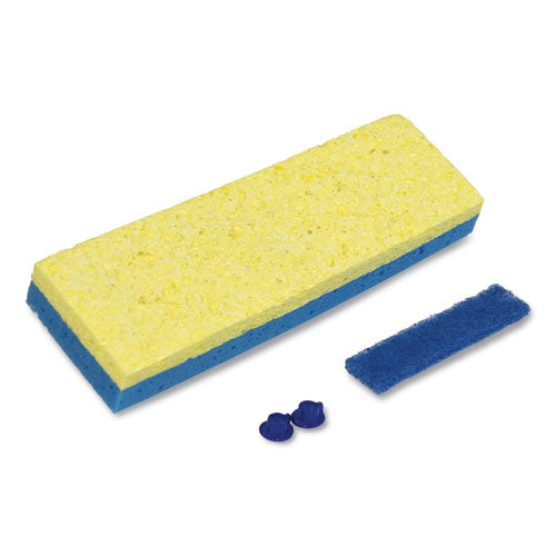 Sponge Mop Head Refill, Cellulose, 8.7 x 3, Blue-(QCK442ZQKEA)