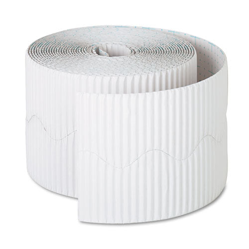 Bordette Decorative Border, 2.25" x 50 ft Roll, White-(PAC37016)