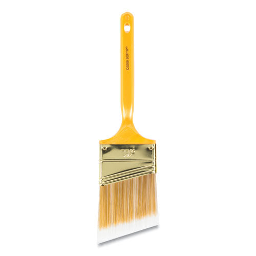 Softip Paint Brush, Nylon/Polyester Bristles, 2.5" Wide, Angled Profile, Plastic Kaiser Handle-(WBC0Q32080024)