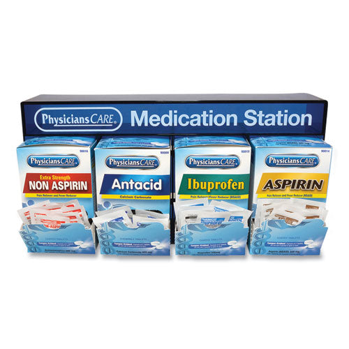 Medication Station, Aspirin, Ibuprofen, Non Aspirin Pain Reliever, Antacid-(ACM90780)