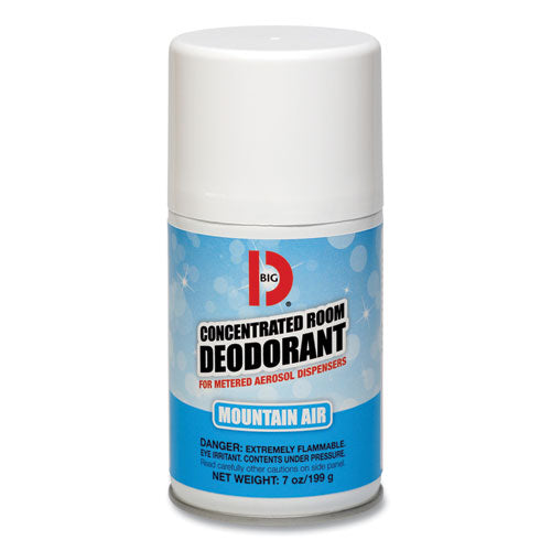 Metered Concentrated Room Deodorant, Mountain Air Scent, 7 oz Aerosol Spray, 12/Carton-(BGD463)