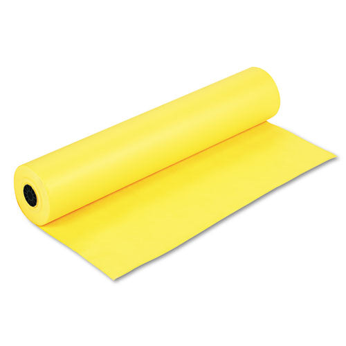 Rainbow Duo-Finish Colored Kraft Paper, 35 lb Wrapping Weight, 36" x 1,000 ft, Canary-(PAC63080)