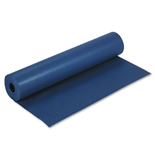 Rainbow Duo-Finish Colored Kraft Paper, 35 lb Wrapping Weight, 36" x 1,000 ft, Dark Blue-(PAC63180)