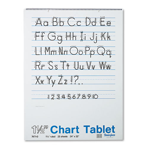 Chart Tablets, Presentation Format (1.5" Rule), 24 x 32, White, 25 Sheets-(PAC74710)