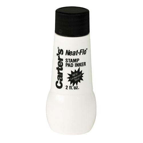 Neat-Flo Stamp Pad Inker, 2 oz Bottle, Black-(AVE21448)