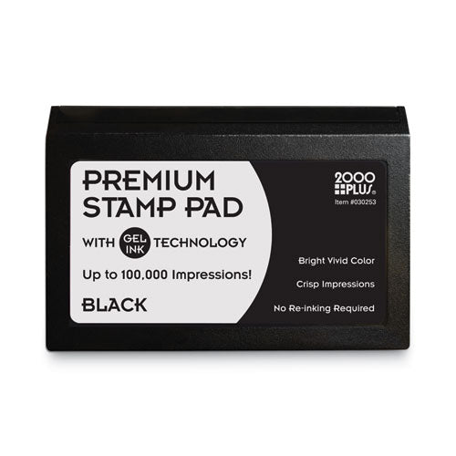 Microgel Stamp Pad for 2000 PLUS, 4.25" x 2.75", Black-(COS030253)