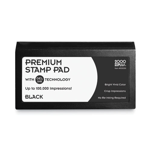 Microgel Stamp Pad for 2000 PLUS, 6.17" x 3.13", Black-(COS030256)