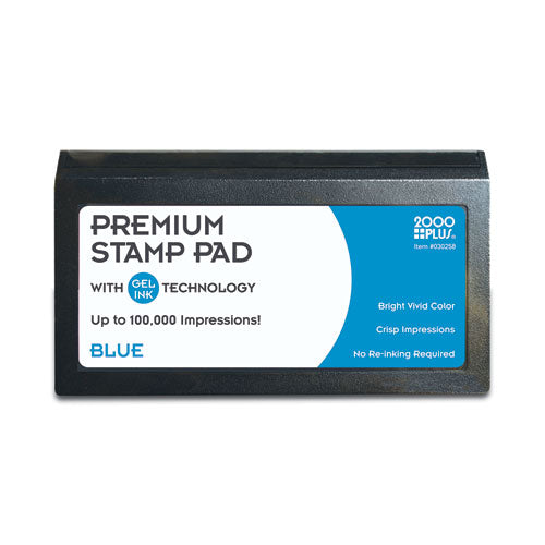 Microgel Stamp Pad for 2000 PLUS, 6.17" x 3.13", Blue-(COS030258)