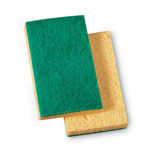 Niagara Medium Duty Scrubbing Sponge 74N, 3.6 x 6, 1" Thick, Yellow/Green, 20/Carton-(MMM19428)