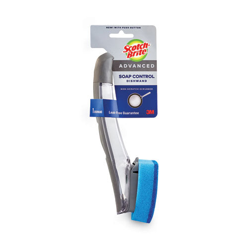 Advanced Soap Control Non-Scratch Dishwand, 4 x 11.25, Blue-(MMM451U4)