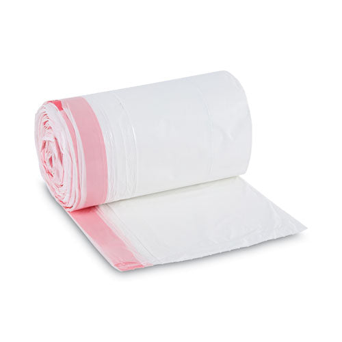 Drawstring Kitchen Bags, 13 gal, 0.8 mil, White, 50 Bags/Roll, 2 Rolls/Carton-(BWK1DK100)