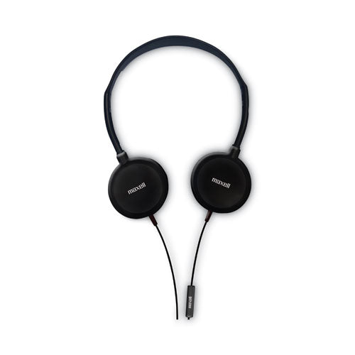 HP200 Headphone with Microphone, 6 ft Cord, Black-(MAX199929)
